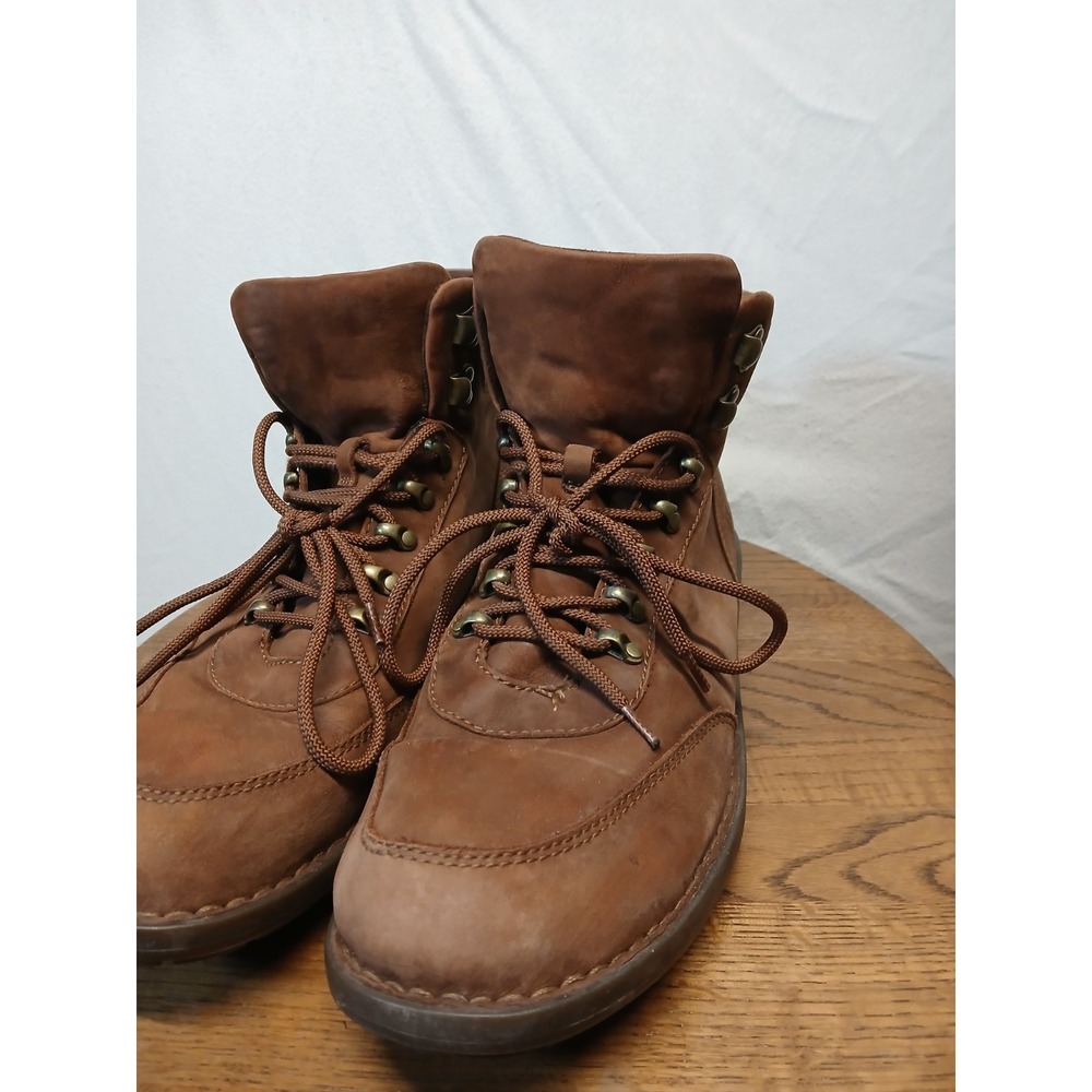 Born Mens Size 12 Suede Waterproof ankle Boots Brown‎ Lace Up